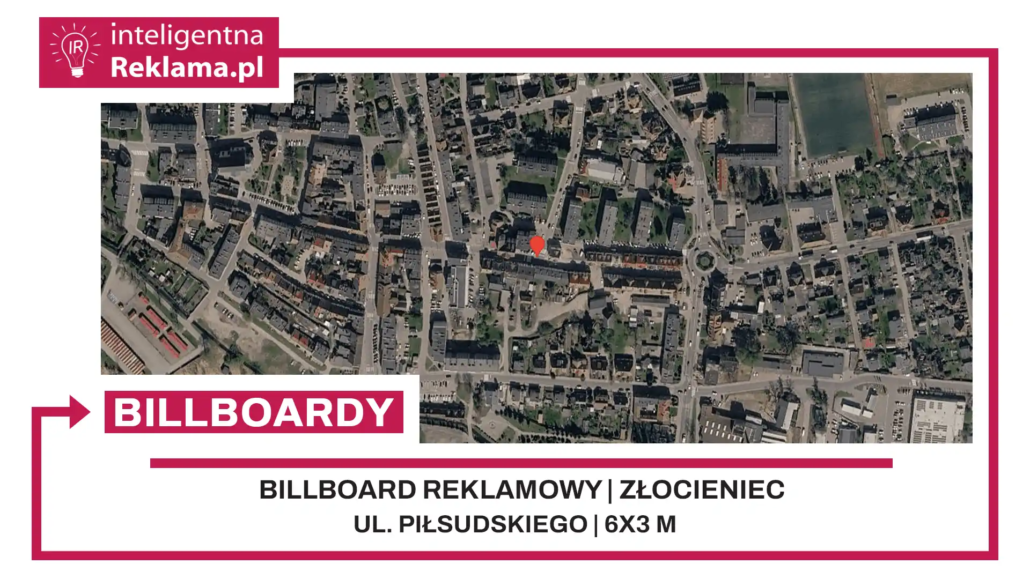 Lokalizacja reklamowa w Złocieniec przy ul. ul. Piłsudskiego - powierzchnia 18 m²