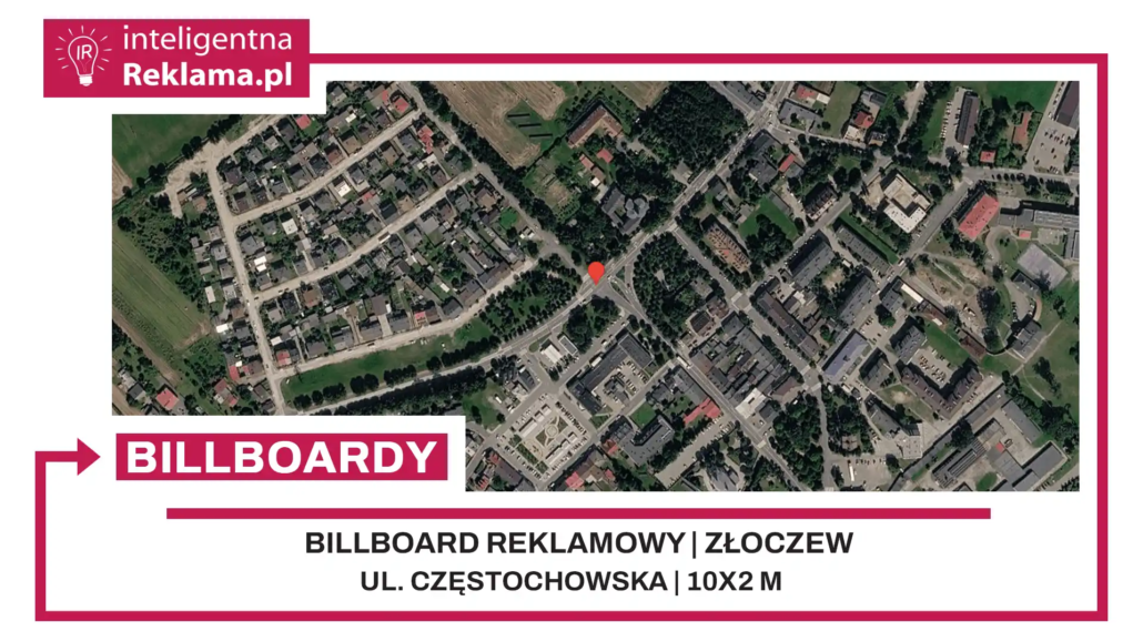 Lokalizacja reklamowa w Złoczew przy ul. Częstochowska - powierzchnia 20 m²