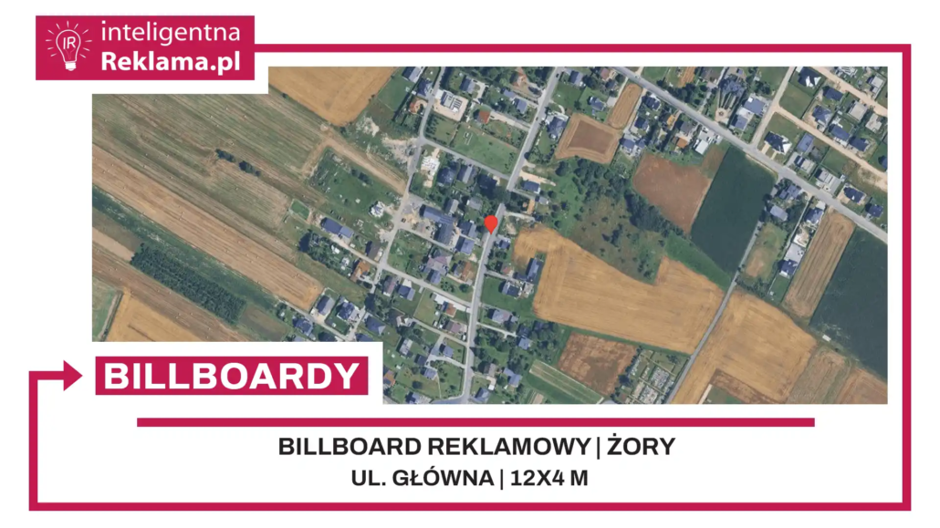 Lokalizacja reklamowa w Żory przy ul. Główna - powierzchnia 48 m²