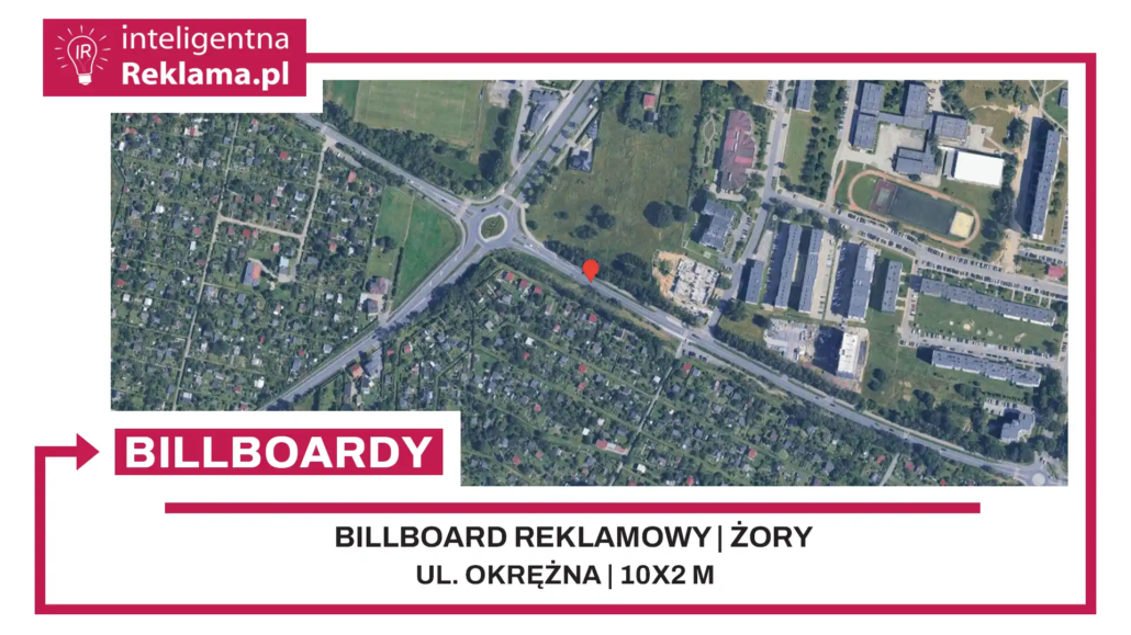 Lokalizacja reklamowa w Żory przy ul. ul. Okrężna - powierzchnia 20 m²