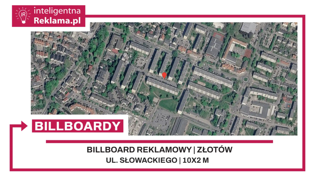 Lokalizacja reklamowa w Złotów przy ul. Słowackiego - powierzchnia 20 m²