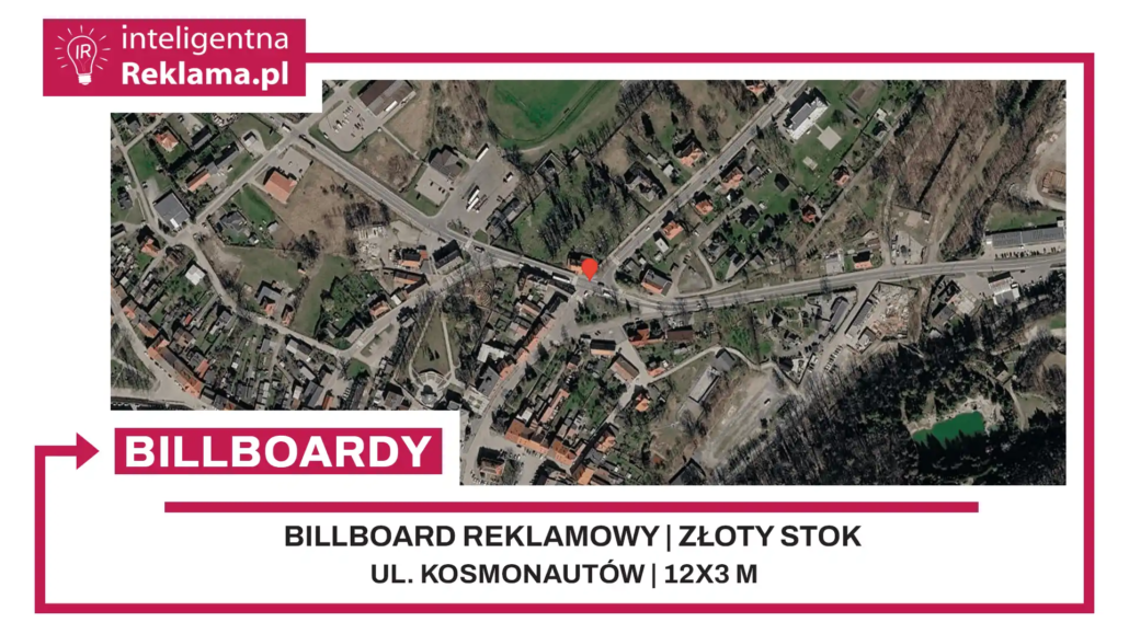 Lokalizacja reklamowa w Złoty Stok przy ul. Kosmonautów - powierzchnia 36 m²