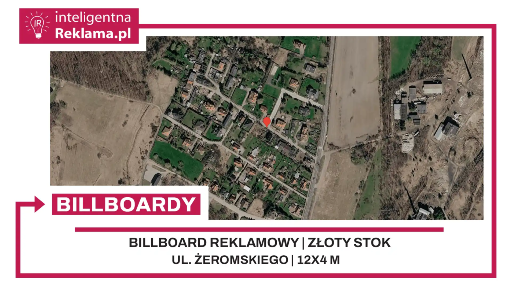 Lokalizacja reklamowa w Złoty Stok przy ul. Żeromskiego - powierzchnia 48 m²