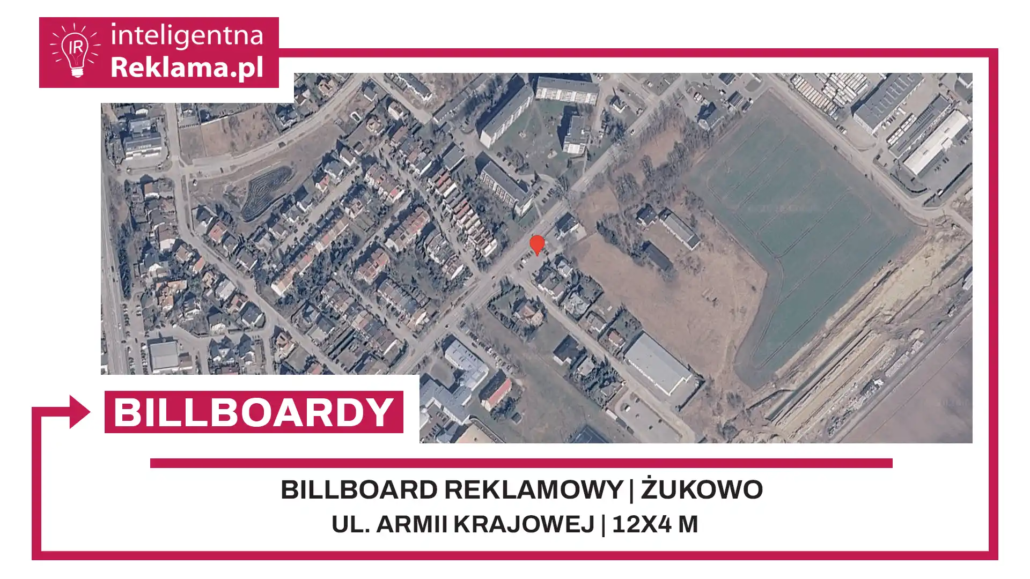 Lokalizacja reklamowa w Żukowo przy ul. Armii Krajowej - powierzchnia 48 m²