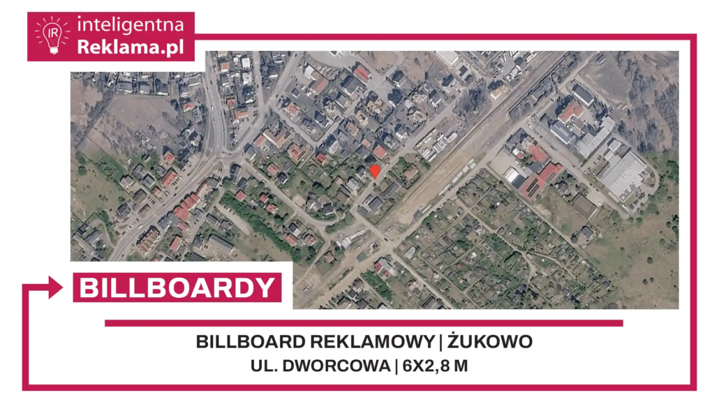 Lokalizacja reklamowa w Żukowo przy ul. Dworcowa - powierzchnia 16,8 m²
