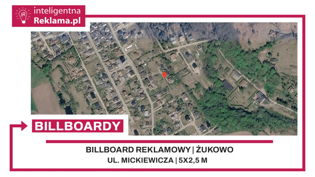 Lokalizacja reklamowa w Żukowo przy ul. Mickiewicza - powierzchnia 12,5 m²