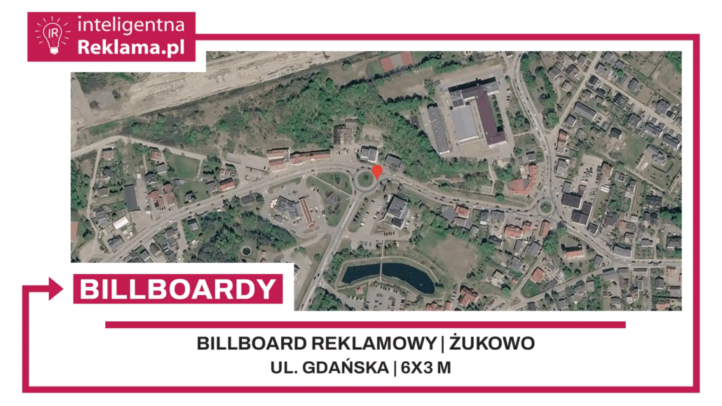 Lokalizacja reklamowa w Żukowo przy ul. ul. Gdańska - powierzchnia 18 m²