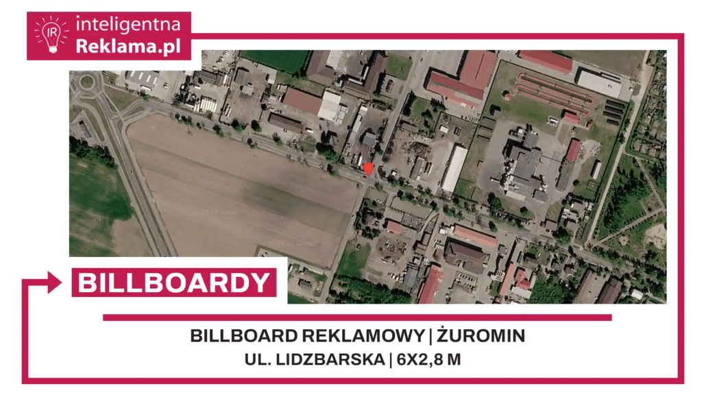 Lokalizacja reklamowa w Żuromin przy ul. Lidzbarska - powierzchnia 16,8 m²
