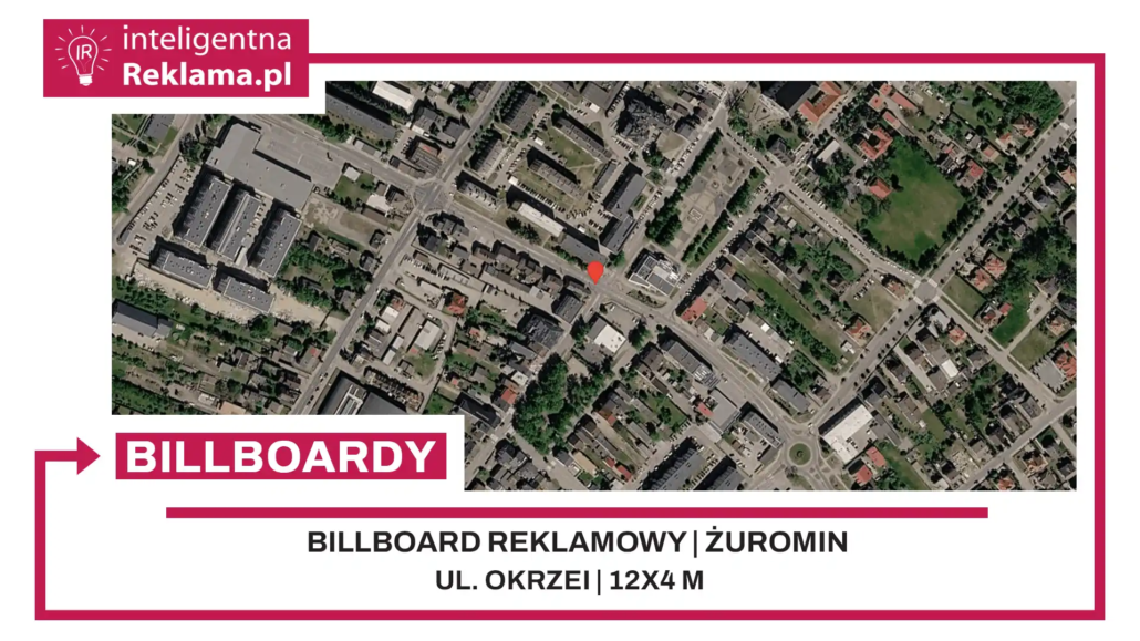 Lokalizacja reklamowa w Żuromin przy ul. Okrzei - powierzchnia 48 m²