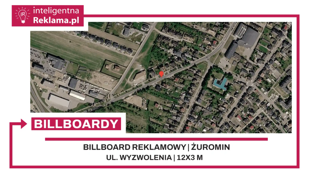 Lokalizacja reklamowa w Żuromin przy ul. Wyzwolenia - powierzchnia 36 m²