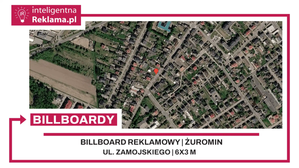 Lokalizacja reklamowa w Żuromin przy ul. Zamojskiego - powierzchnia 18 m²