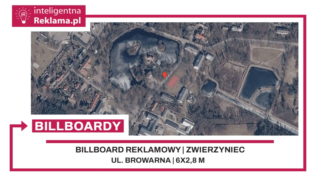 Lokalizacja reklamowa w Zwierzyniec przy ul. Browarna - powierzchnia 16,8 m²