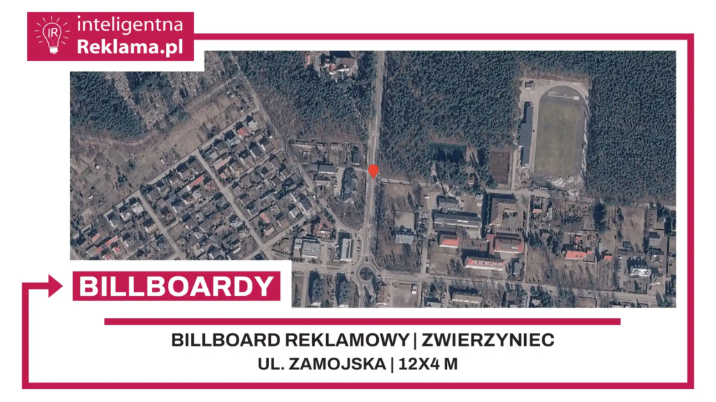 Lokalizacja reklamowa w Zwierzyniec przy ul. Zamojska - powierzchnia 48 m²