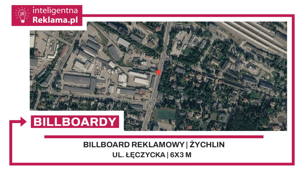 Lokalizacja reklamowa w Żychlin przy ul. Łęczycka - powierzchnia 18 m²