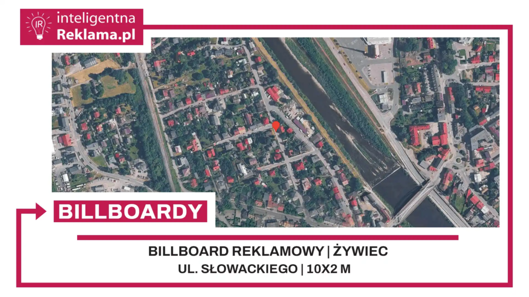 Lokalizacja reklamowa w Żywiec przy ul. Słowackiego - powierzchnia 20 m²